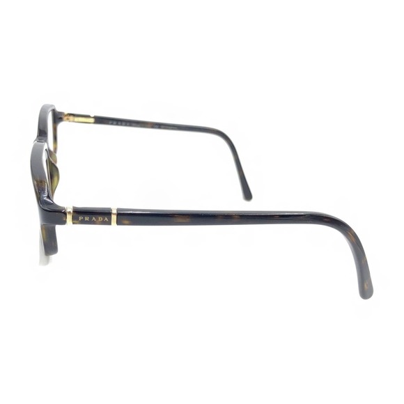 PRADA VPR11G 2AU-1O1 Brown Tortoise Rectangle Eyeglasses Frames 52-17 135 Italy - Picture 7 of 12